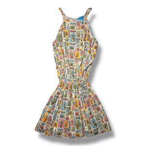 Tori Richard Honolulu Disney Hawaiian Tiki Halter Dress, Size Medium, NWOT
